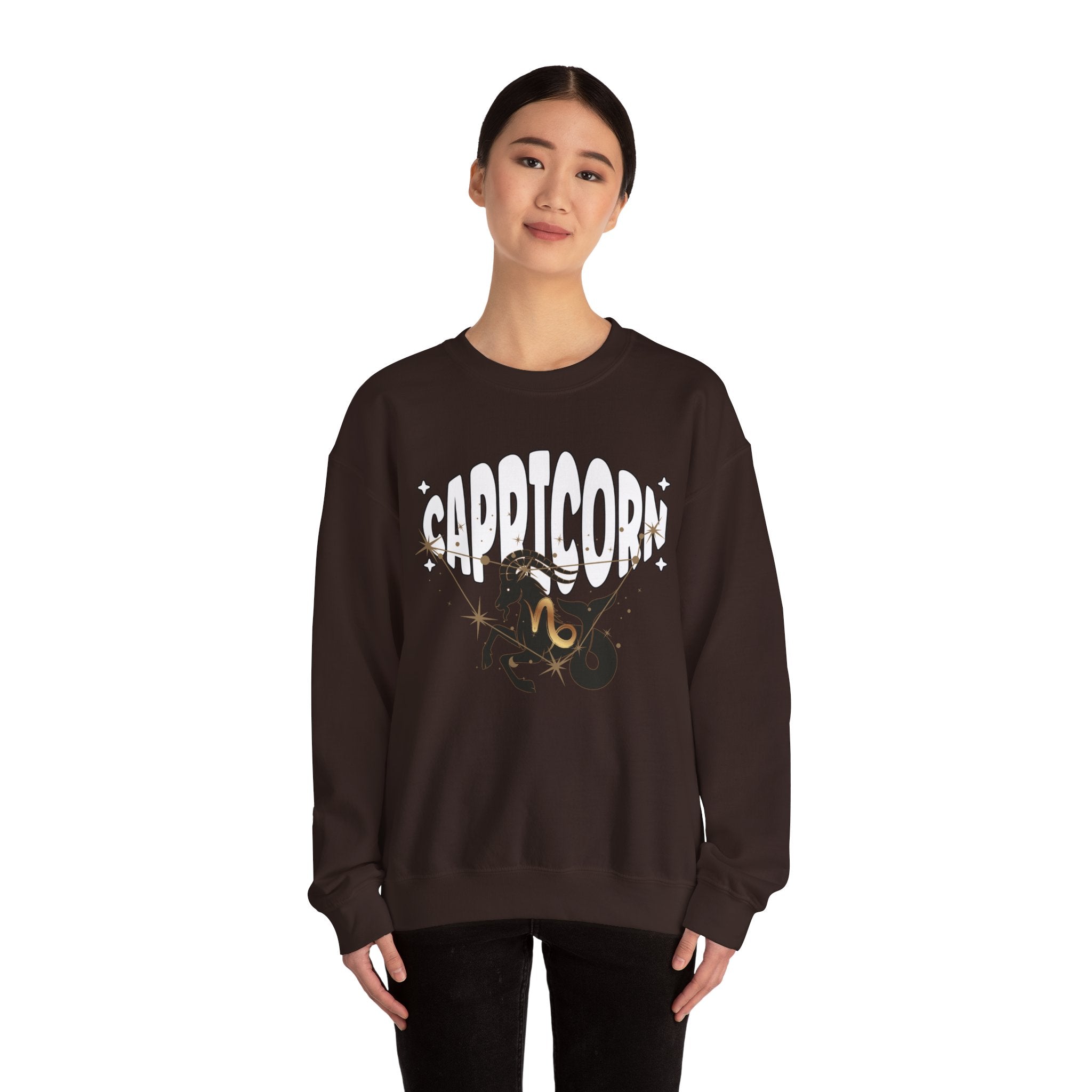 Capricorn Zodiac Casual Unisex Crewneck Sweatshirt